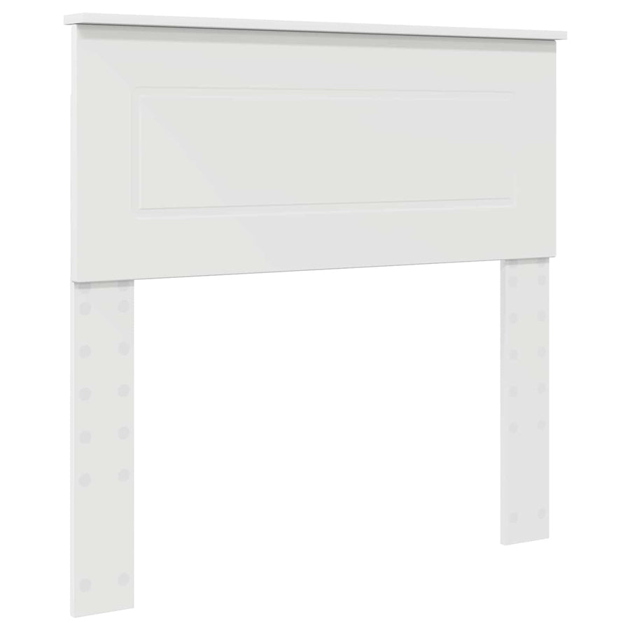 Bedframe met hoofdeinde Wit 90 x 190 cm Bewerkt hout