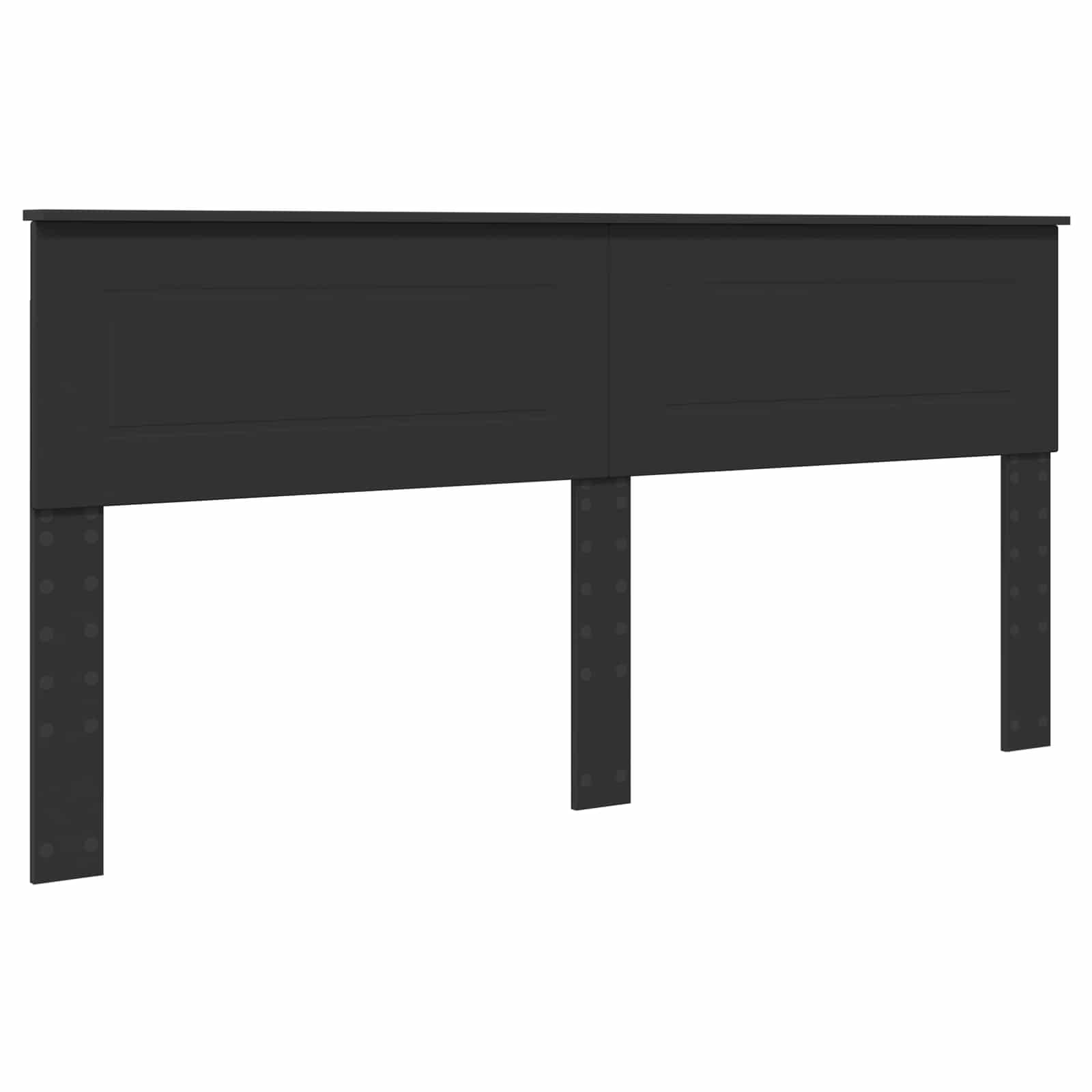 Bedframe met lade met opslag Zwart 200 x 200 cm Ingenieurshout