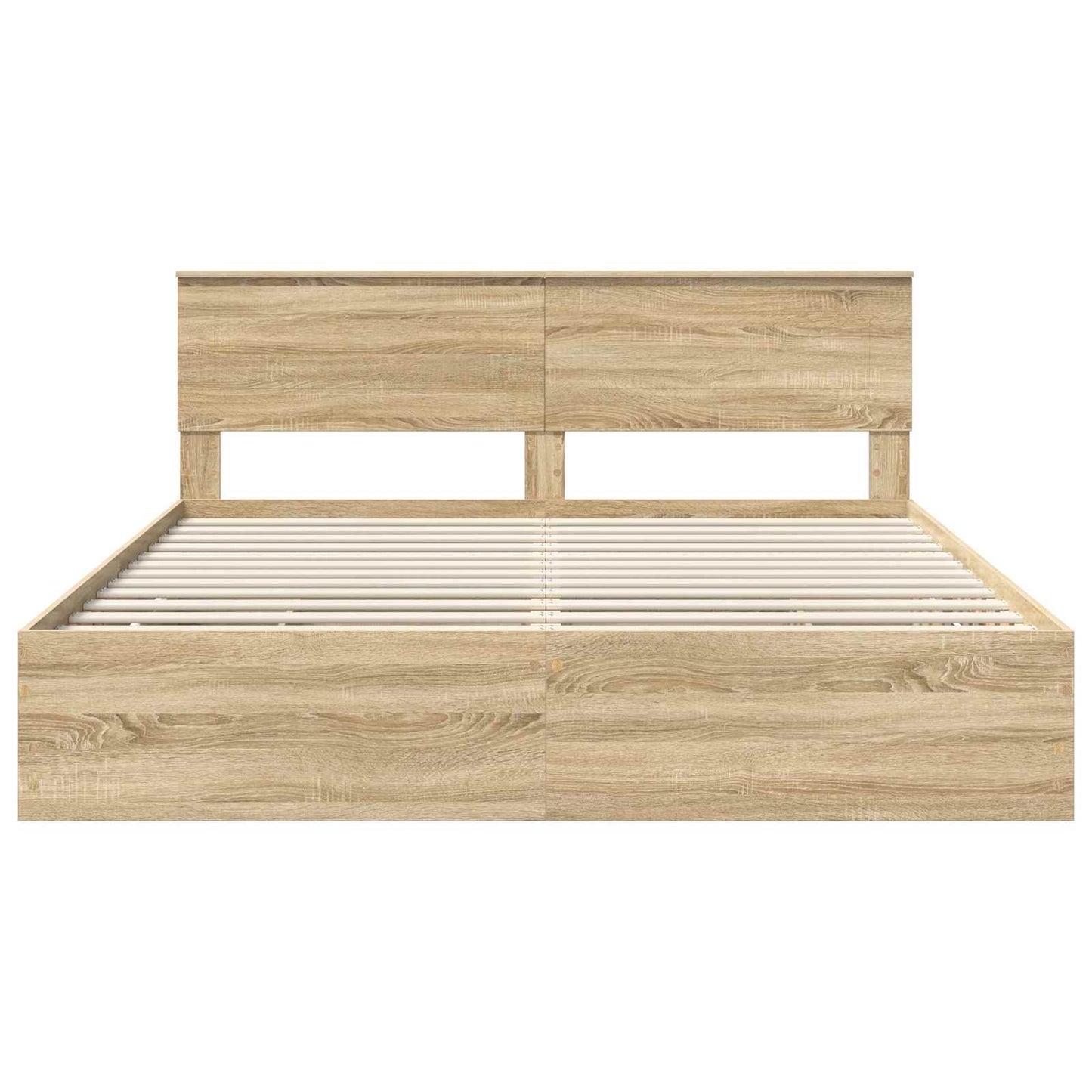 Bedframe met lade Sonoma Eiken 200 x 200 cm Ingenieurshout