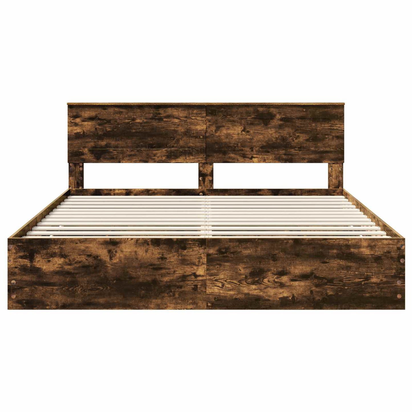 Bedframe met lade Gerookt eiken 180 x 200 cm Ingenieurshout