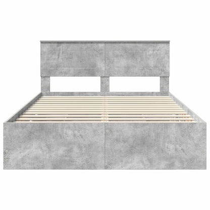 Bedframe met lade Beton Grijs 160 x 200 cm Ingenieurshout