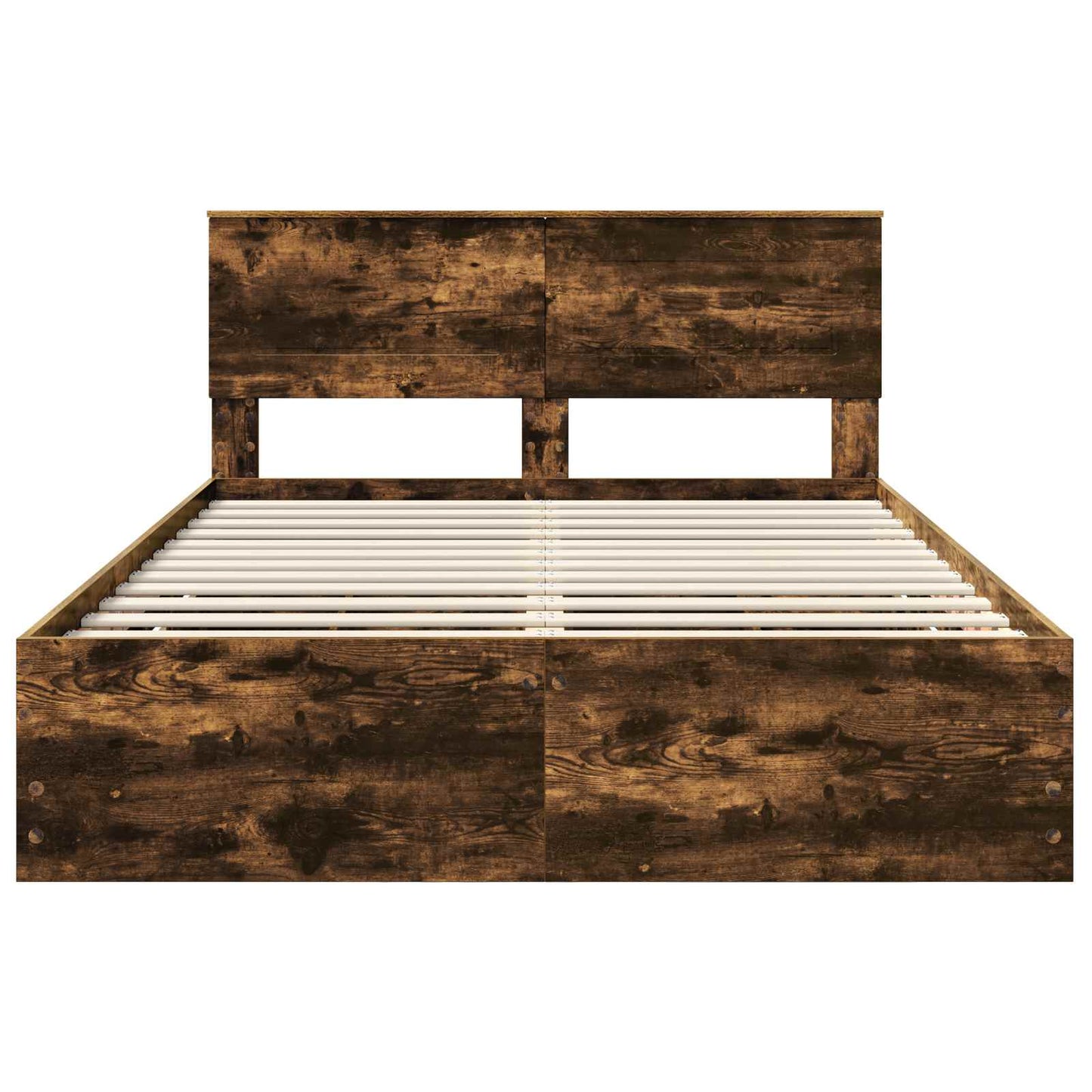 Bedframe met lade Gerookt eiken 160 x 200 cm Ingenieurshout