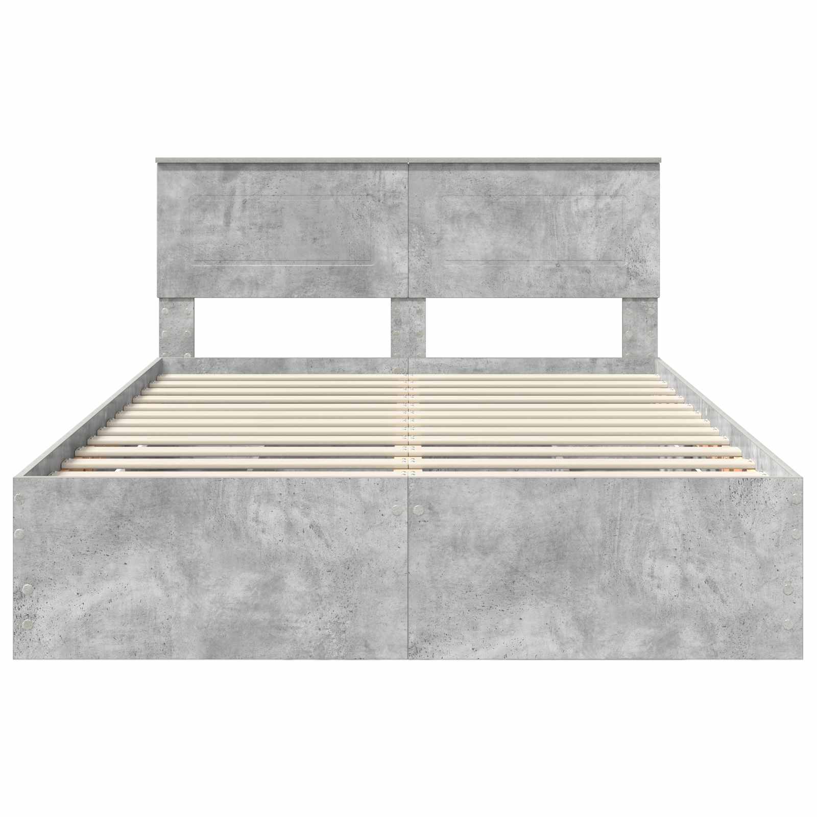 Bedframe met lade Beton Grijs 140 x 190 cm Ingenieurshout