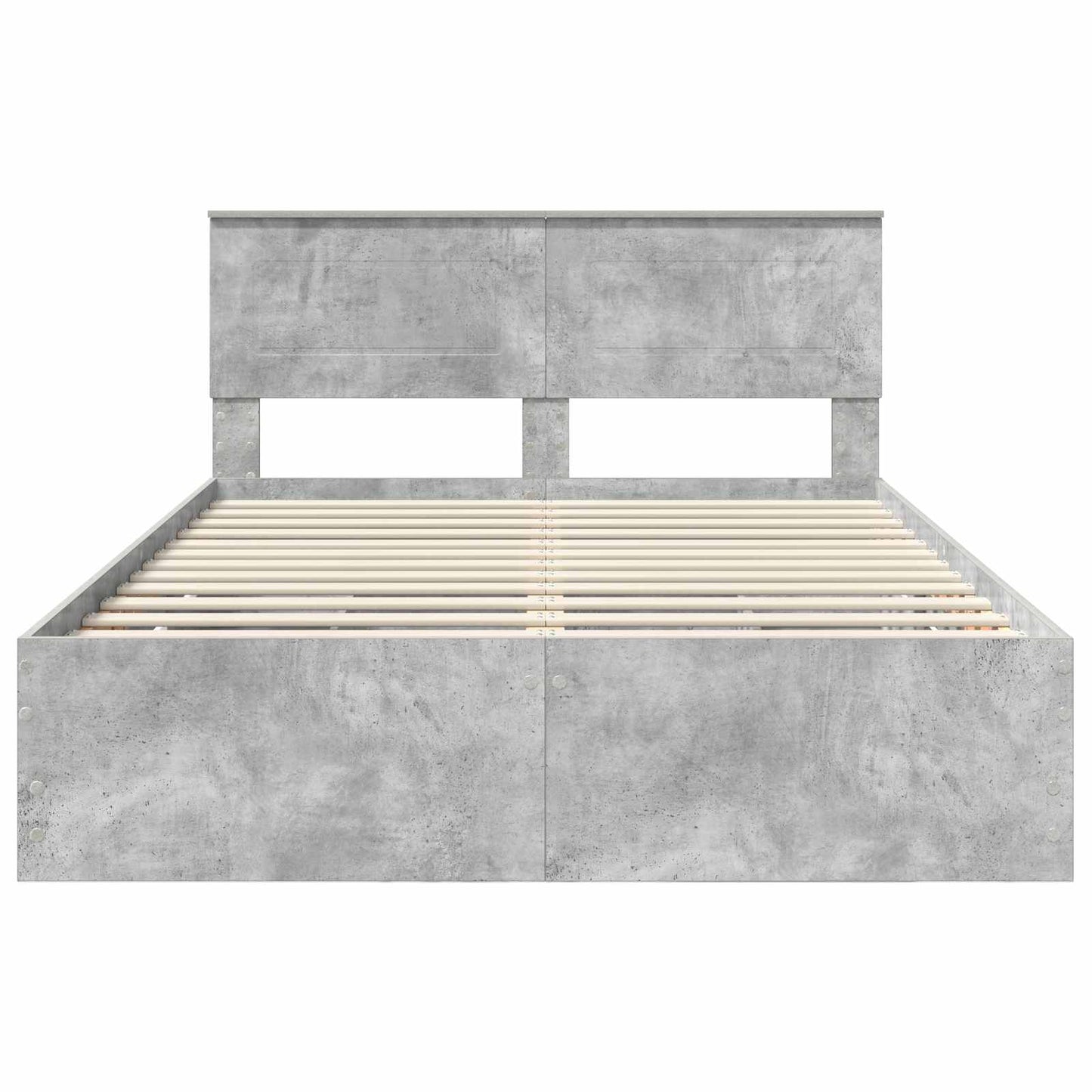 Bedframe met lade Beton Grijs 140 x 200 cm Ingenieurshout