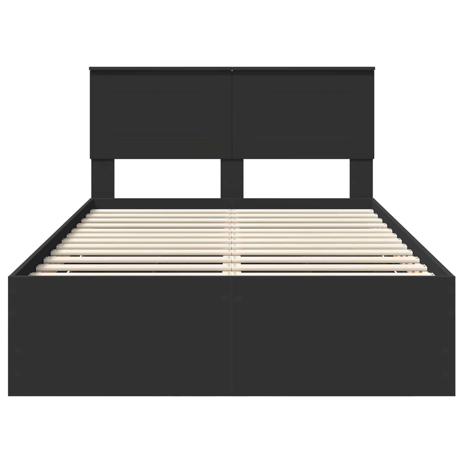 Bedframe met lade met opslag Zwart 120 x 190 cm Ingenieurshout
