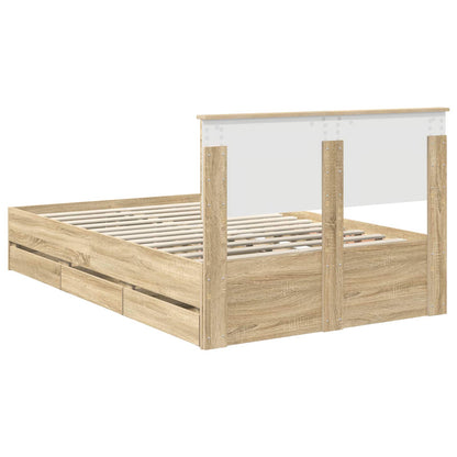 Bedframe met lade Sonoma Eiken 120 x 190 cm Ingenieurshout