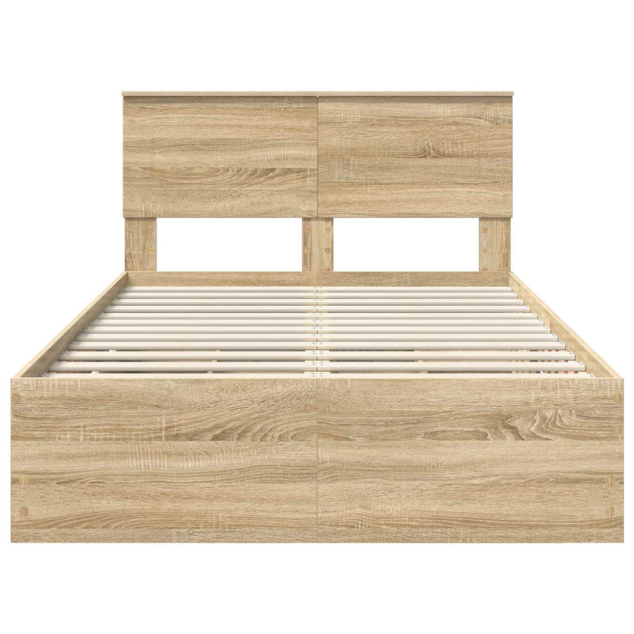 Bedframe met lade Sonoma Eiken 120 x 190 cm Ingenieurshout