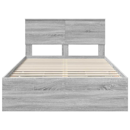 Bedframe met lade Grijs Sonoma 120 x 190 cm Ingenieurshout
