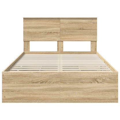 Bedframe met lade Sonoma Eiken 120 x 200 cm Ingenieurshout