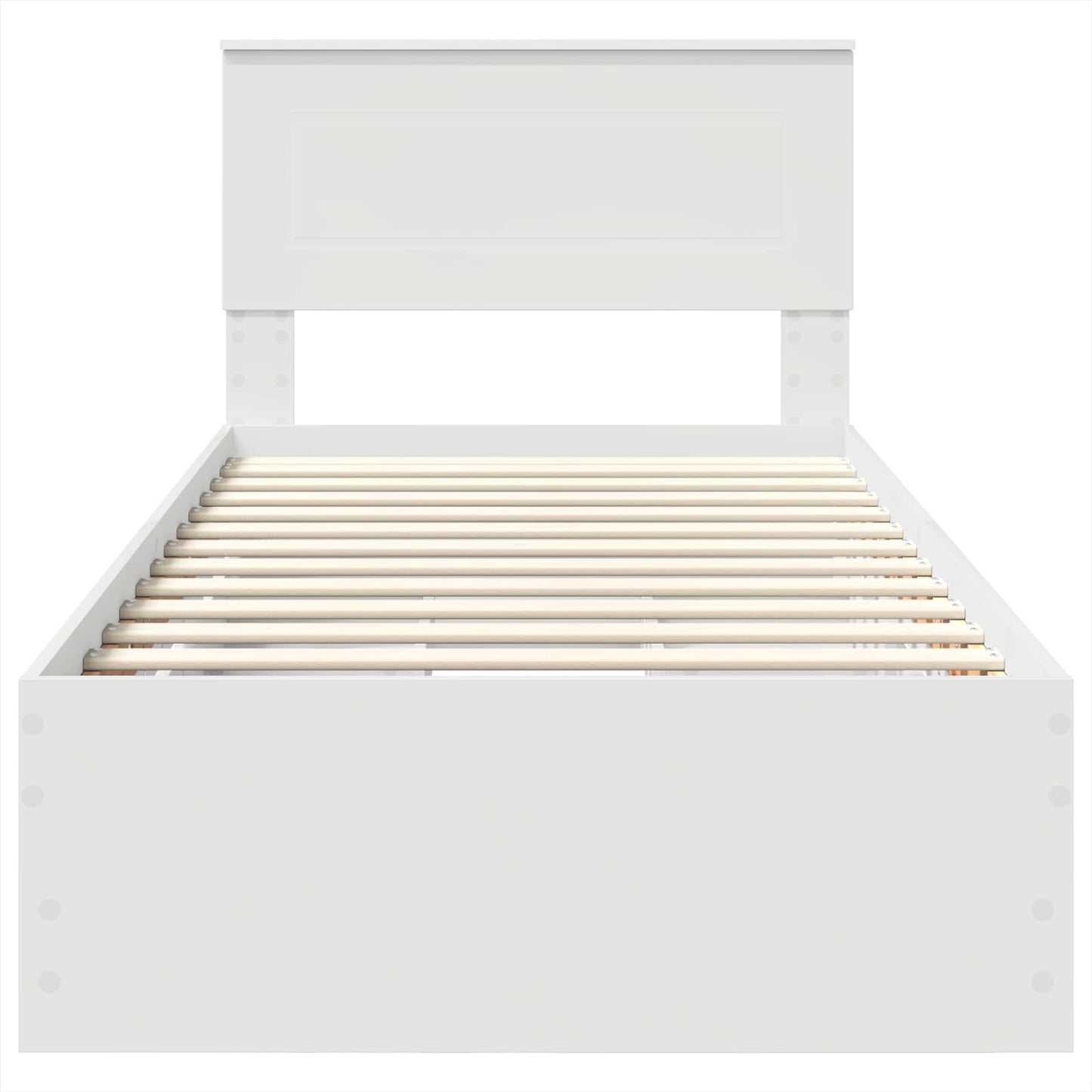 Bedframe met lade met opslag Wit 100 x 200 cm Ingenieurshout