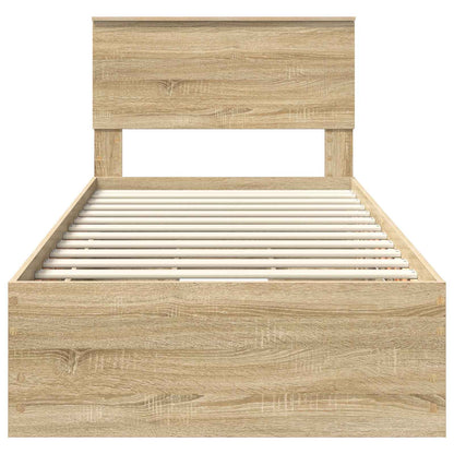 Bedframe met lade Sonoma Eiken 100 x 200 cm Ingenieurshout