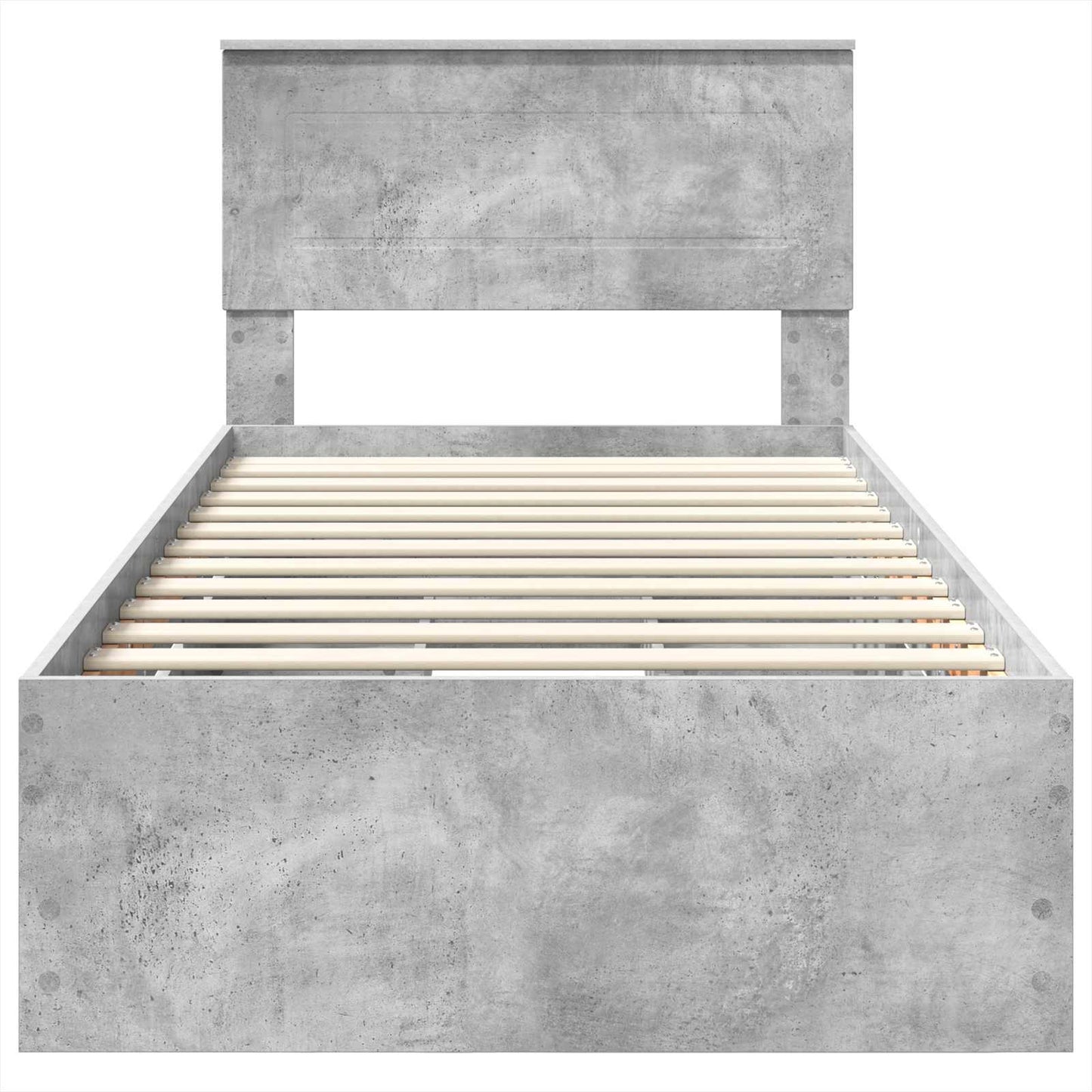 Bedframe met lade Beton Grijs 75 x 190 cm Ingenieurshout