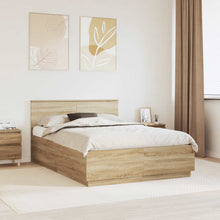 Bedframe met hoofdeinde Sonoma Eiken 160 x 200 cm Bewerkt hout