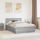 Bedframe 140x200 cm grijs Sonoma bewerkt hout
