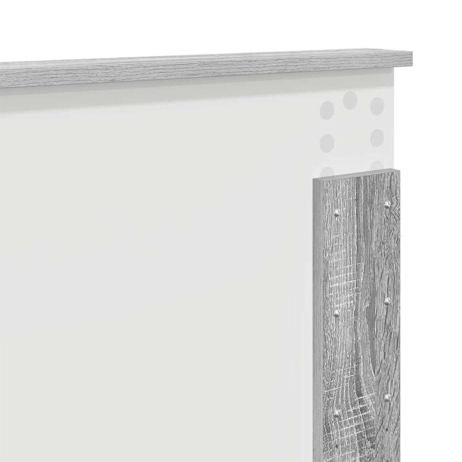 Bedframe met hoofdeinde Grijs sonoma 180 x 200 cm Bewerkt hout