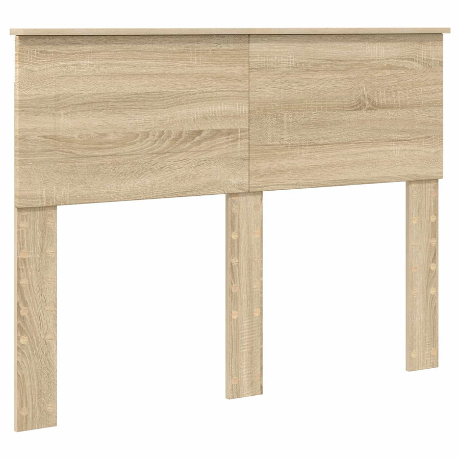 Bedframe met hoofdeinde Sonoma Eiken 120 x 200 cm Bewerkt hout
