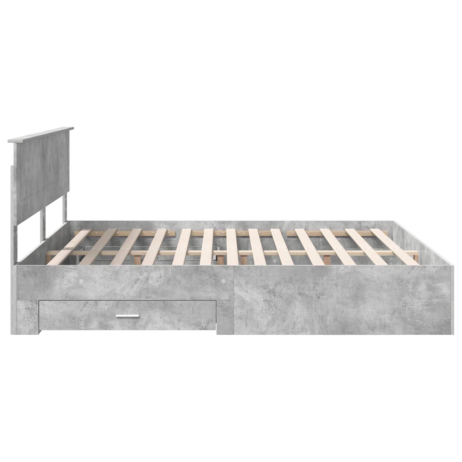 Bedframe met lade met hoofdeinde met opslag Bewerkt hout