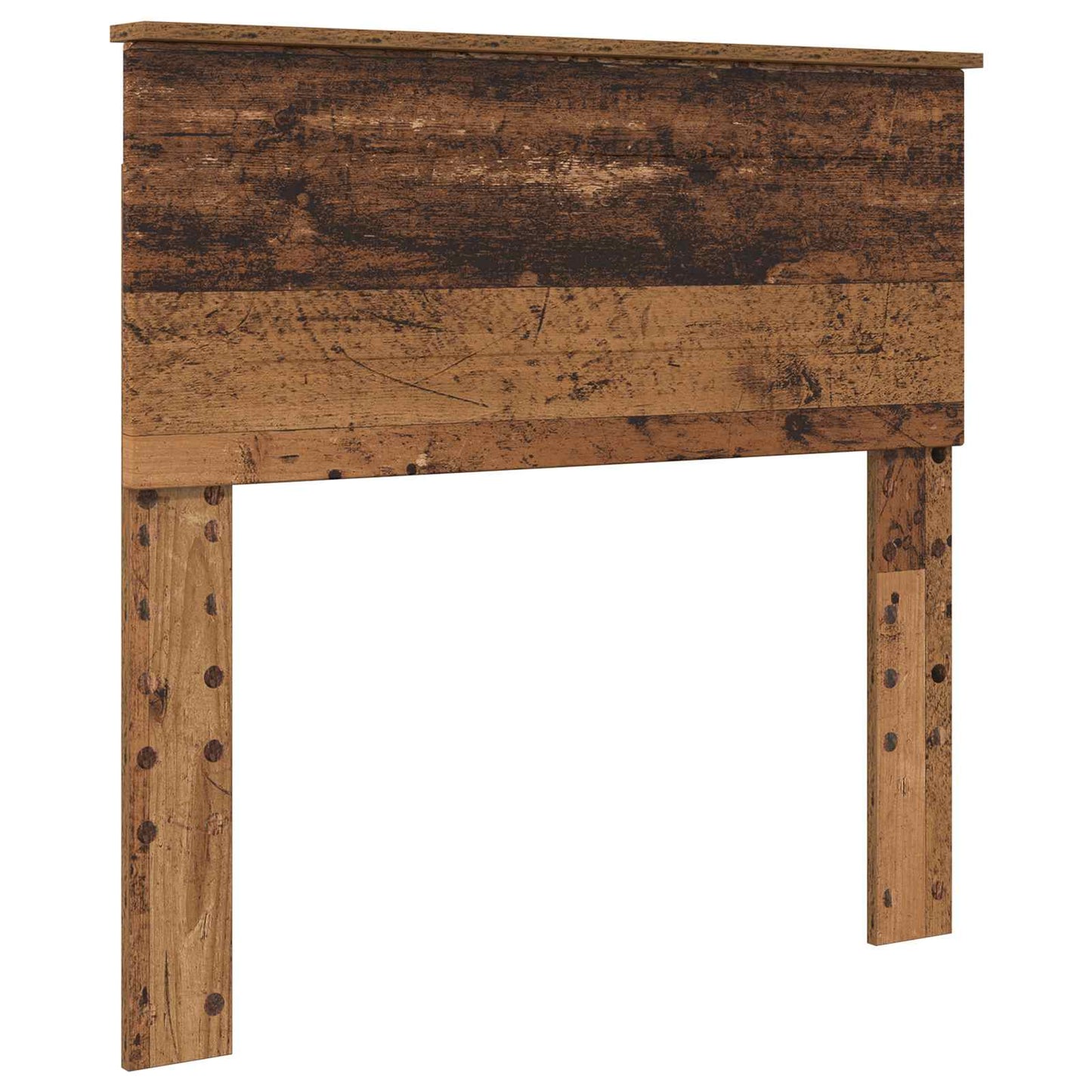 Bedframe met hoofdeinde Oudhout 90 x 200 cm Bewerkt hout