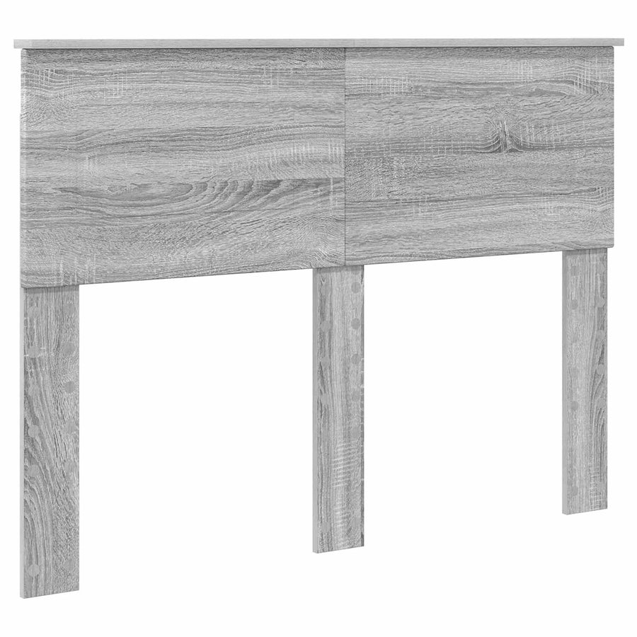 Bedframe met plank Grijs Sonoma 120 x 190 cm Bewerkt hout