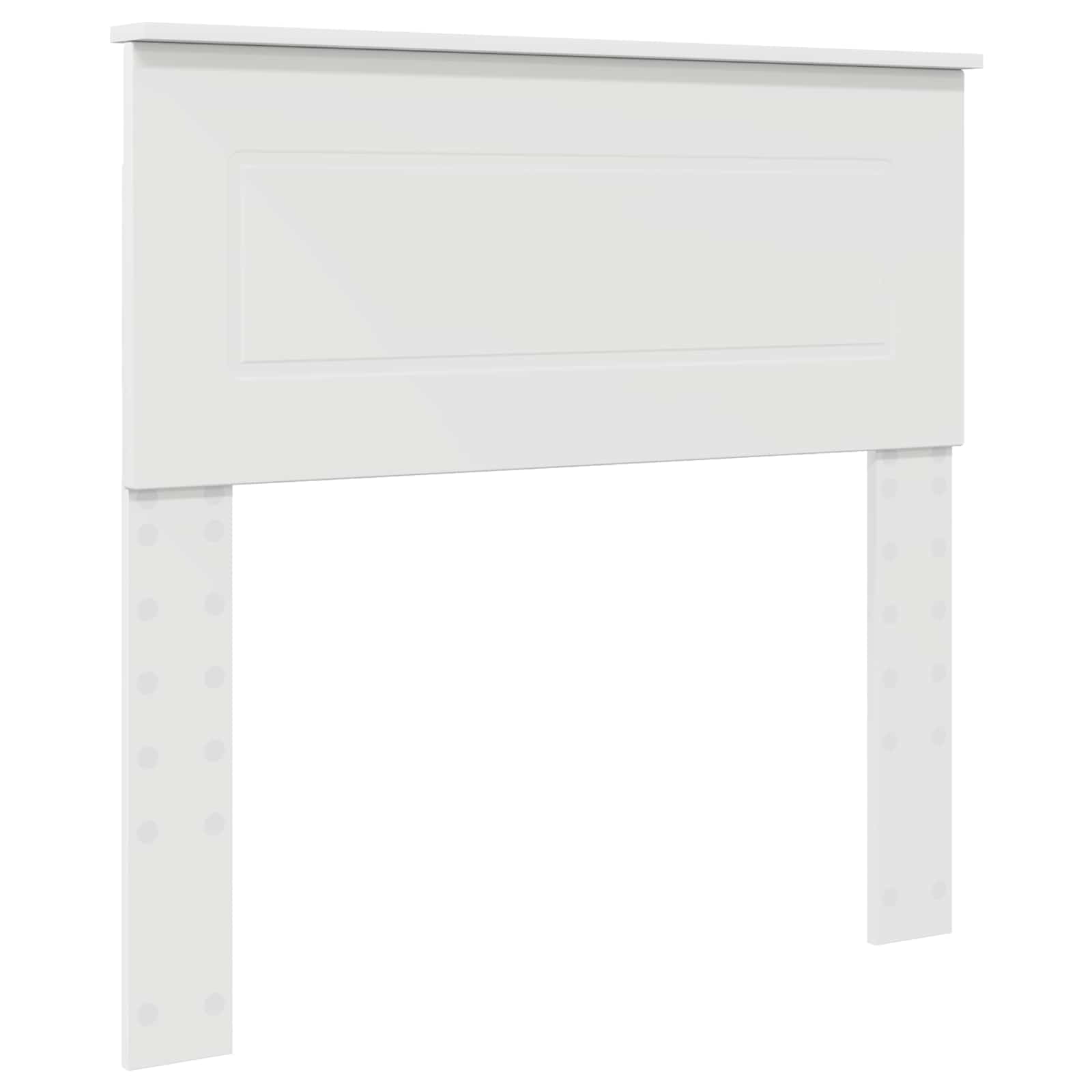 Bedframe met plank met hoofdeinde Wit 100 x 200 cm Bewerkt hout