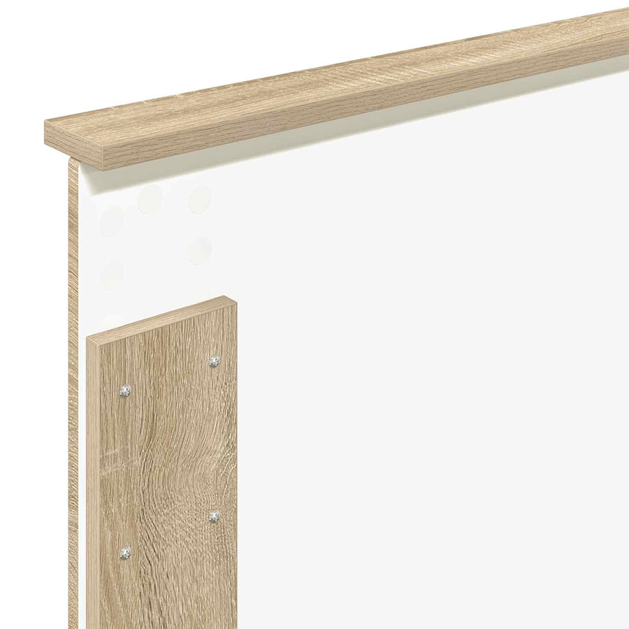 Bedframe met plank Sonoma Eiken 90 x 190 cm Bewerkt hout