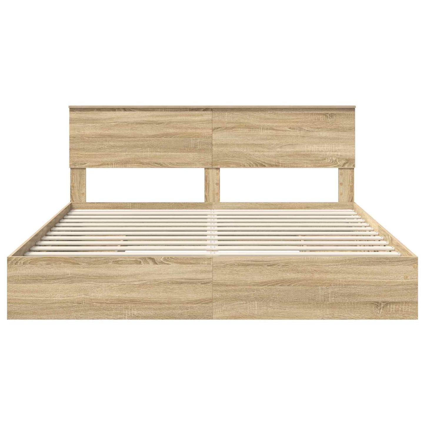 Opslag bed met lade Sonoma Eiken 180 x 200 cm Bewerkt hout