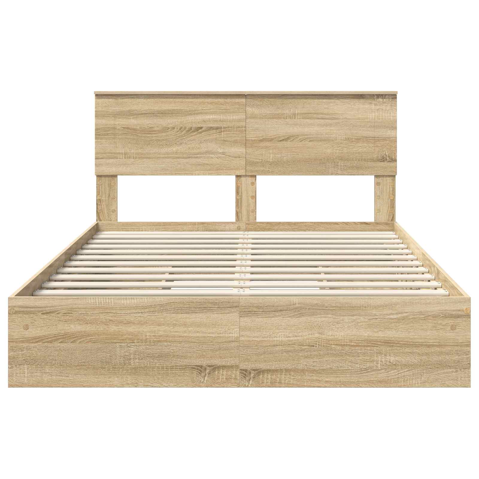 Opslag bed met lade Sonoma Eiken 150 x 200 cm Bewerkt hout
