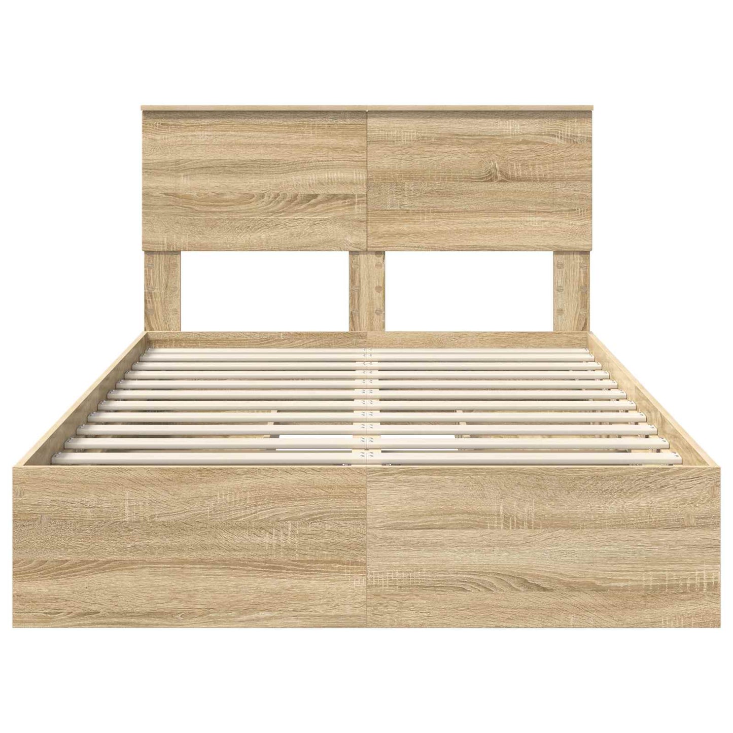 Opslag bed met lade Sonoma Eiken 120 x 200 cm Bewerkt hout