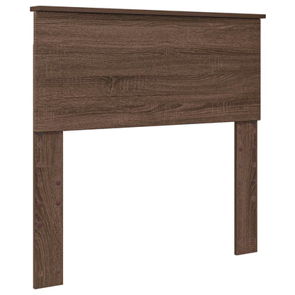 Slaapbank Bruin Eiken en Zwart 75 x 190 cm Bewerkt hout