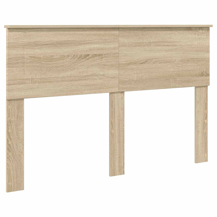 Bedframe met hoofdeinde Sonoma Eiken 150 x 200 cm Bewerkt hout