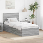 Bedframe grijs sonoma 90x190 cm bewerkt hout
