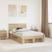 Bedframe met hoofdeinde Sonoma Eiken 138x203 cm
