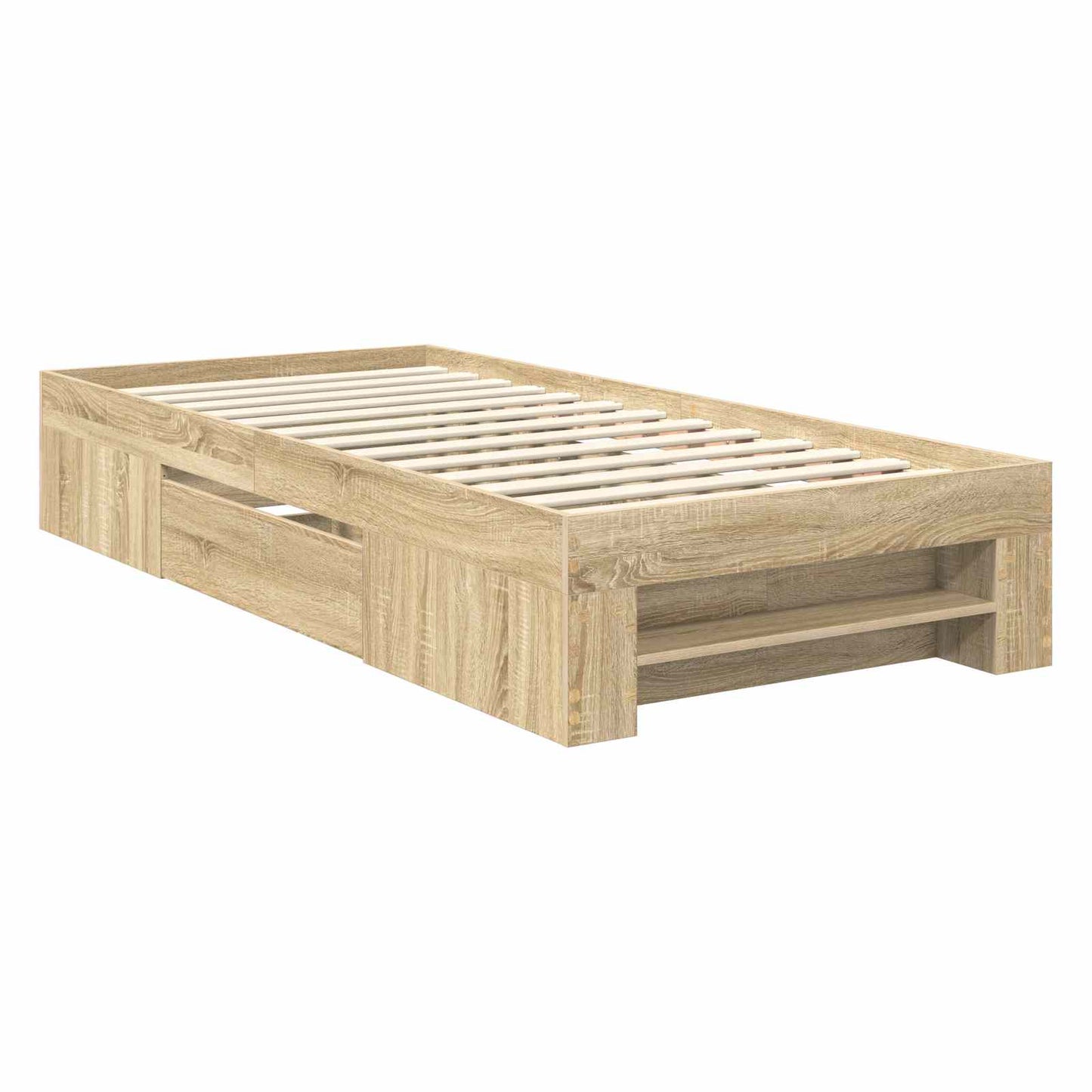 Bedframe met hoofdeinde Sonoma Eiken 100 x 200 m Bewerkt hout