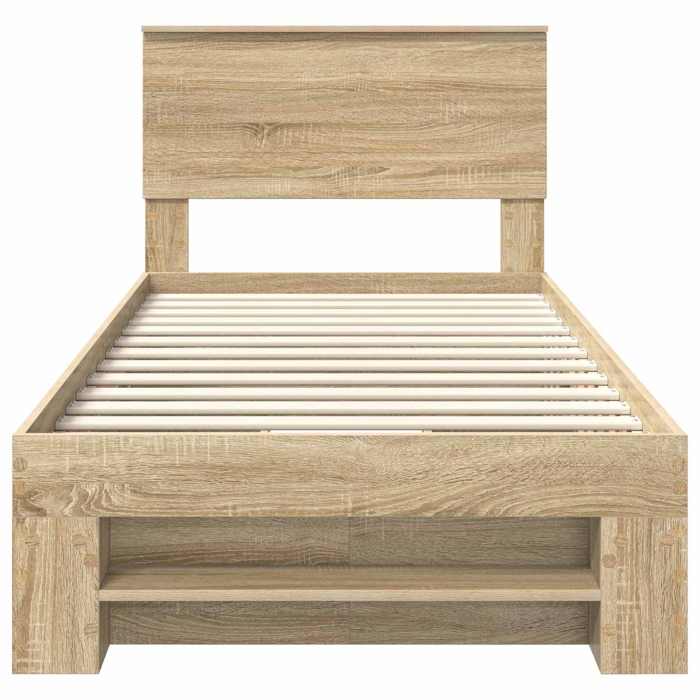 Bedframe met hoofdeinde Sonoma Eiken 100 x 200 m Bewerkt hout