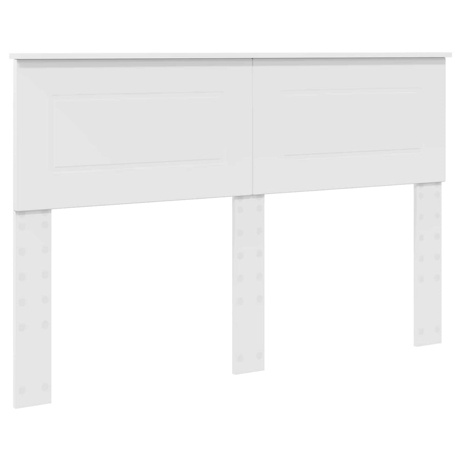 Bedframe met hoofdeinde Wit 140 x 200 cm Bewerkt hout