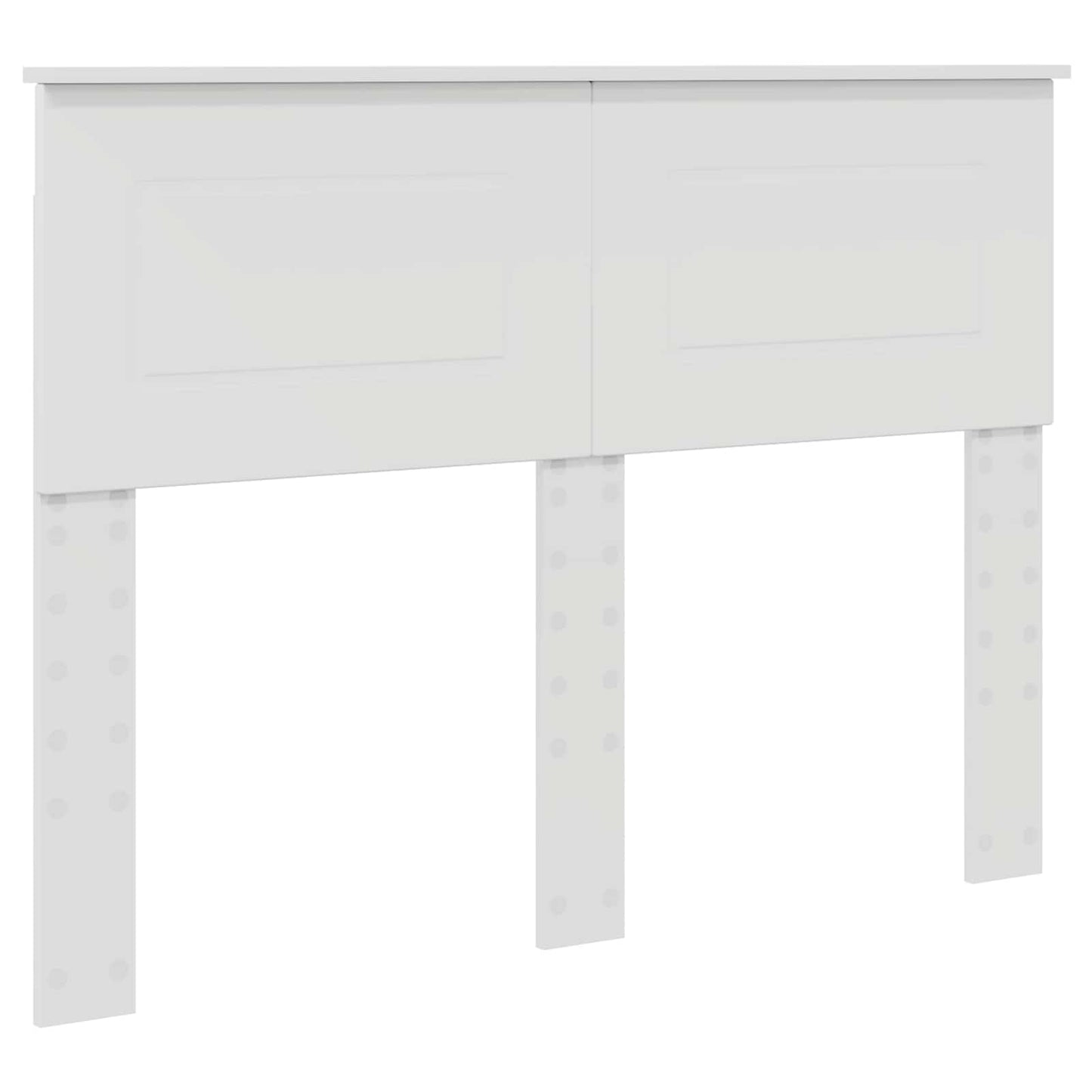 Bedframe met hoofdeinde Wit 137 x 203 cm Bewerkt hout