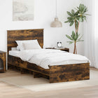Bedframe gerookt eiken 90x200 cm