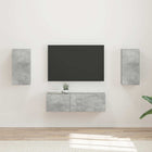 TV meubel 60x31x29.5 cm beton grijs bewerkt hout
