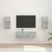 TV meubel 60x31x29.5 cm beton grijs bewerkt hout