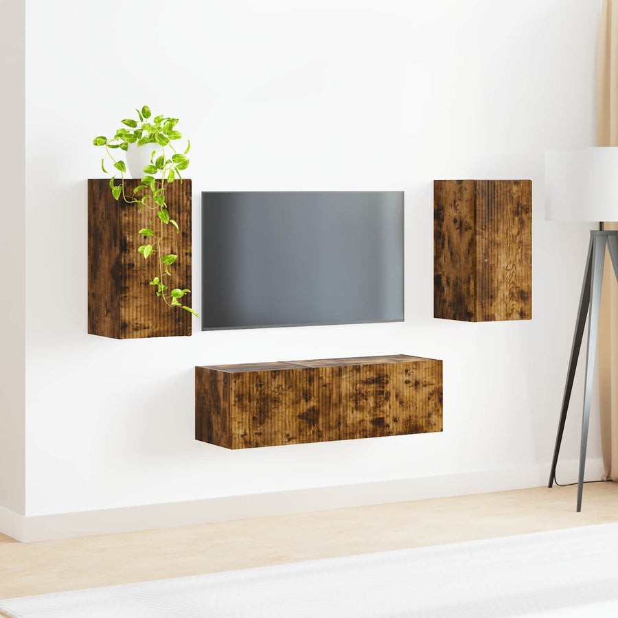 60 X 31 X 29,5 Cm Gerookt eiken