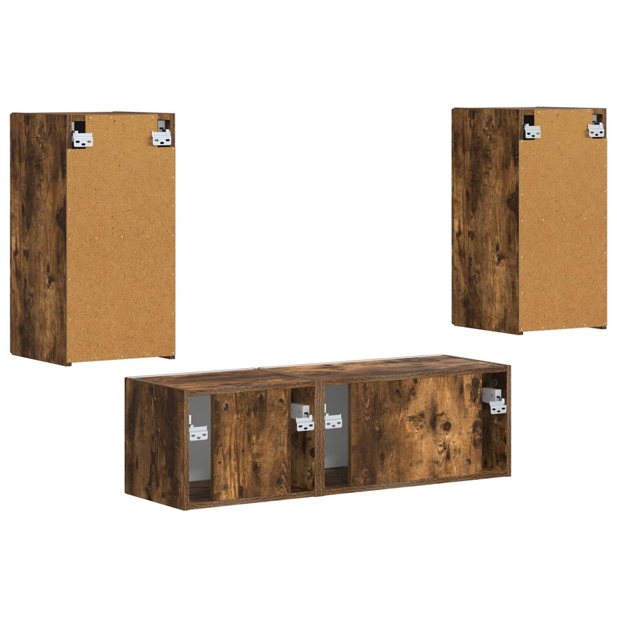 60 X 31 X 29,5 Cm Gerookt eiken