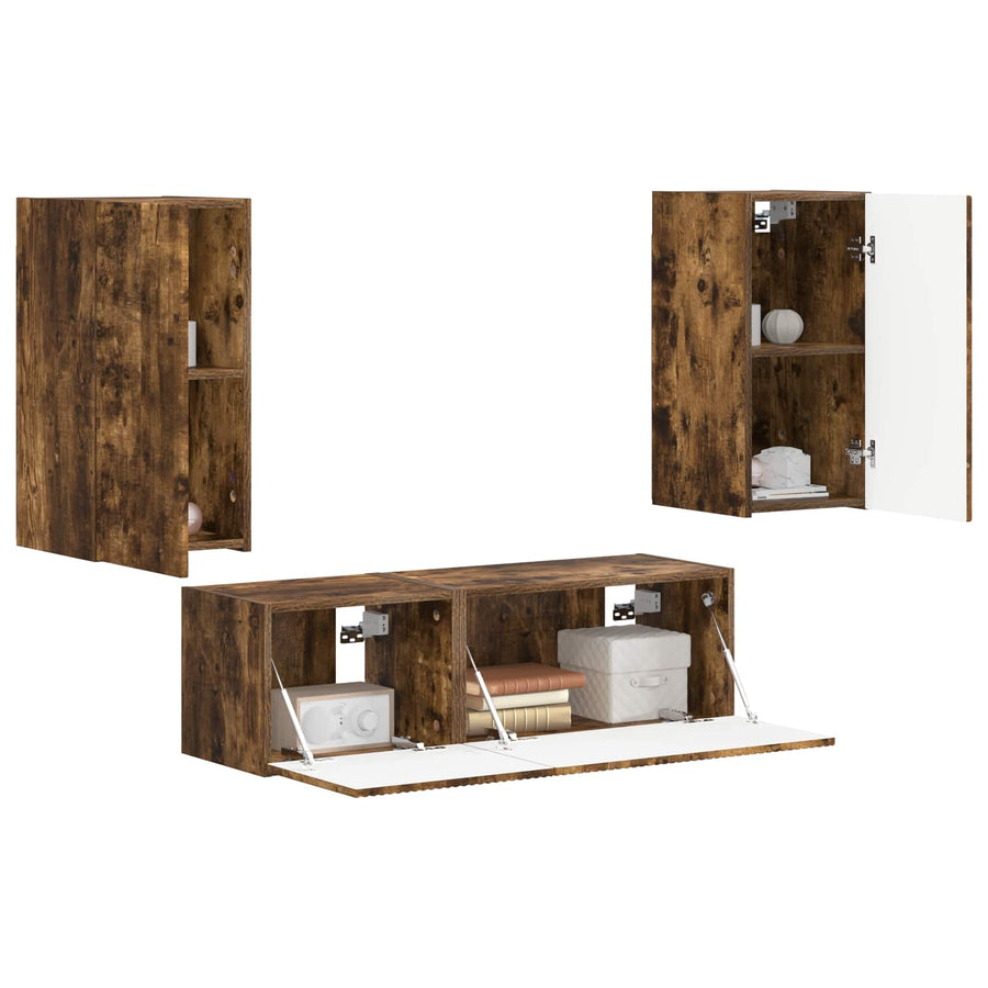 60 X 31 X 29,5 Cm Gerookt eiken