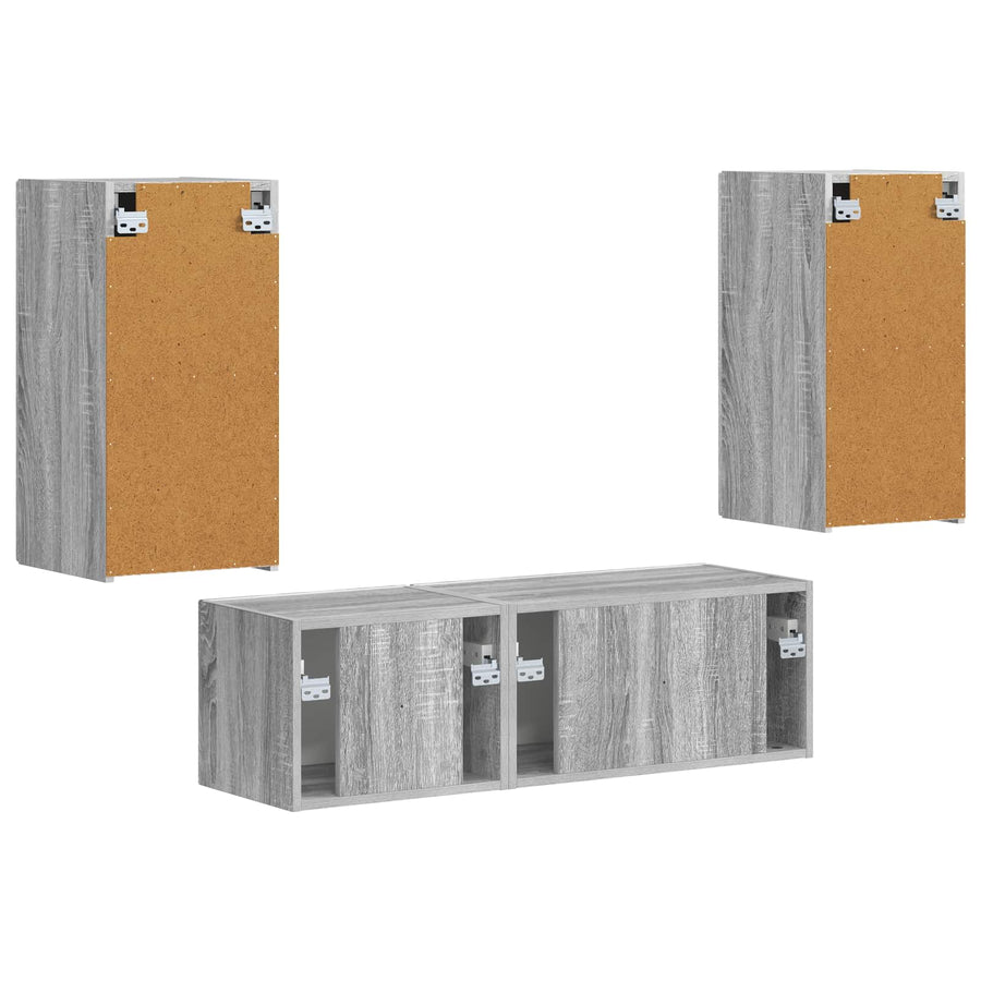 60 X 31 X 29,5 Cm Grijs sonoma