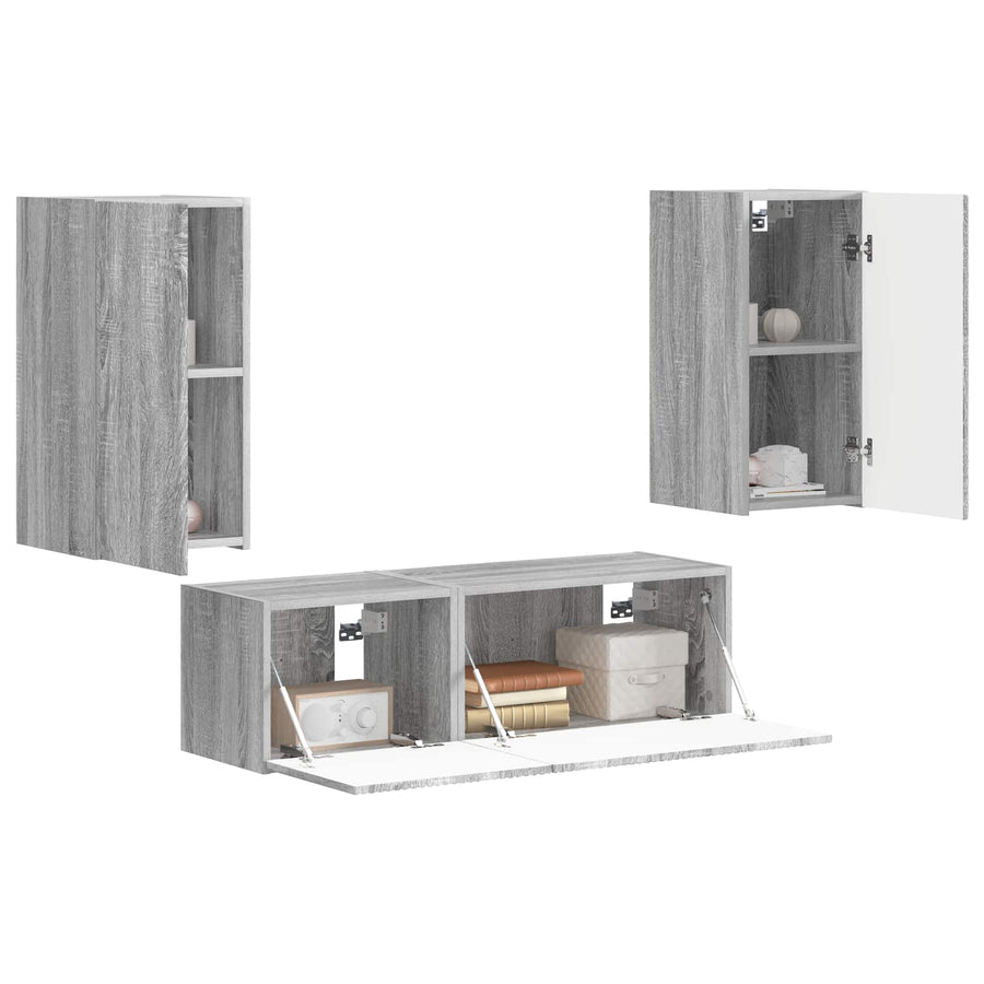 60 X 31 X 29,5 Cm Grijs sonoma