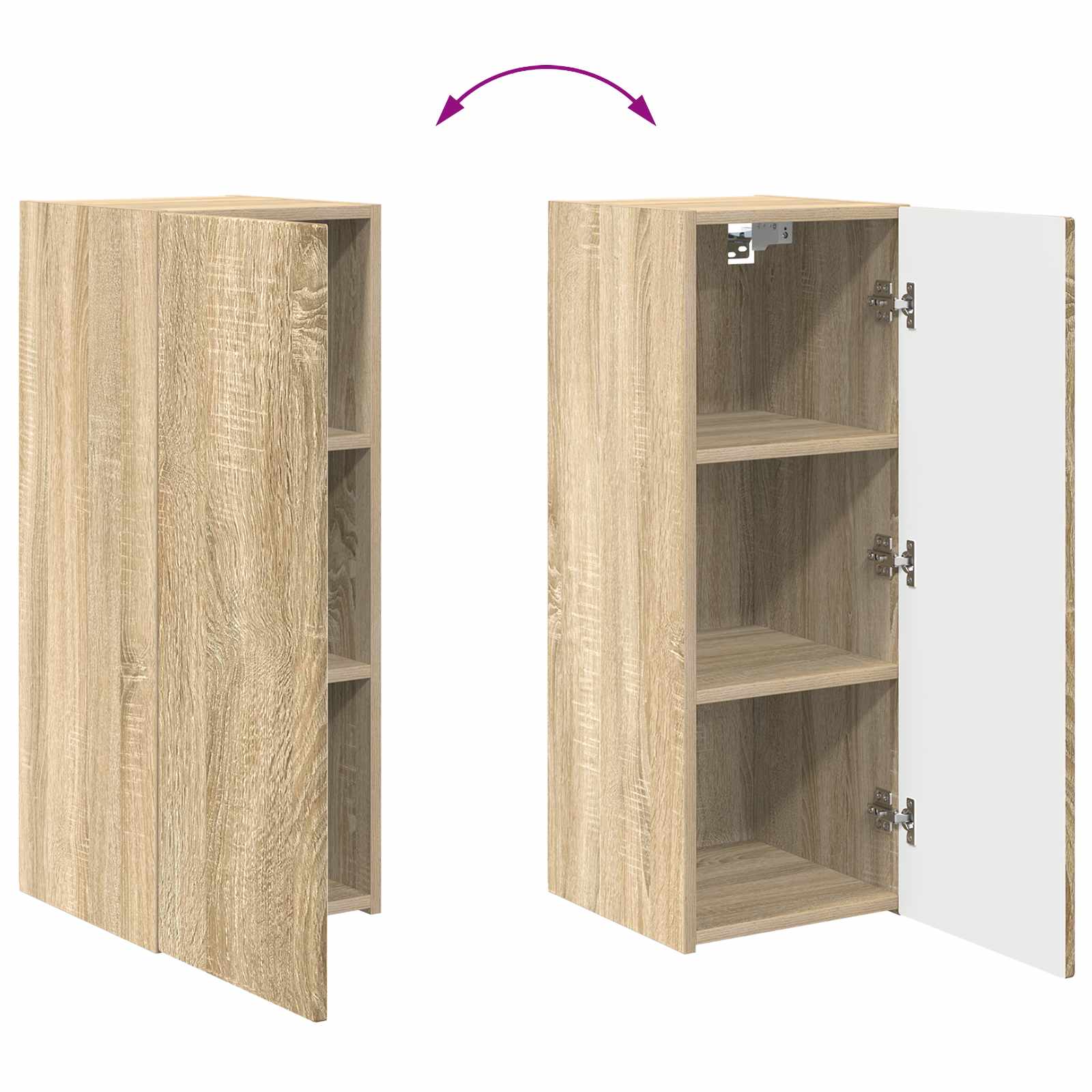 78,5 X 30 X 29,5 Cm Sonoma eiken