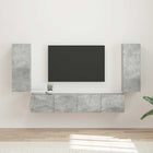 TV wandkast 78,5x30x29,5 cm beton grijs