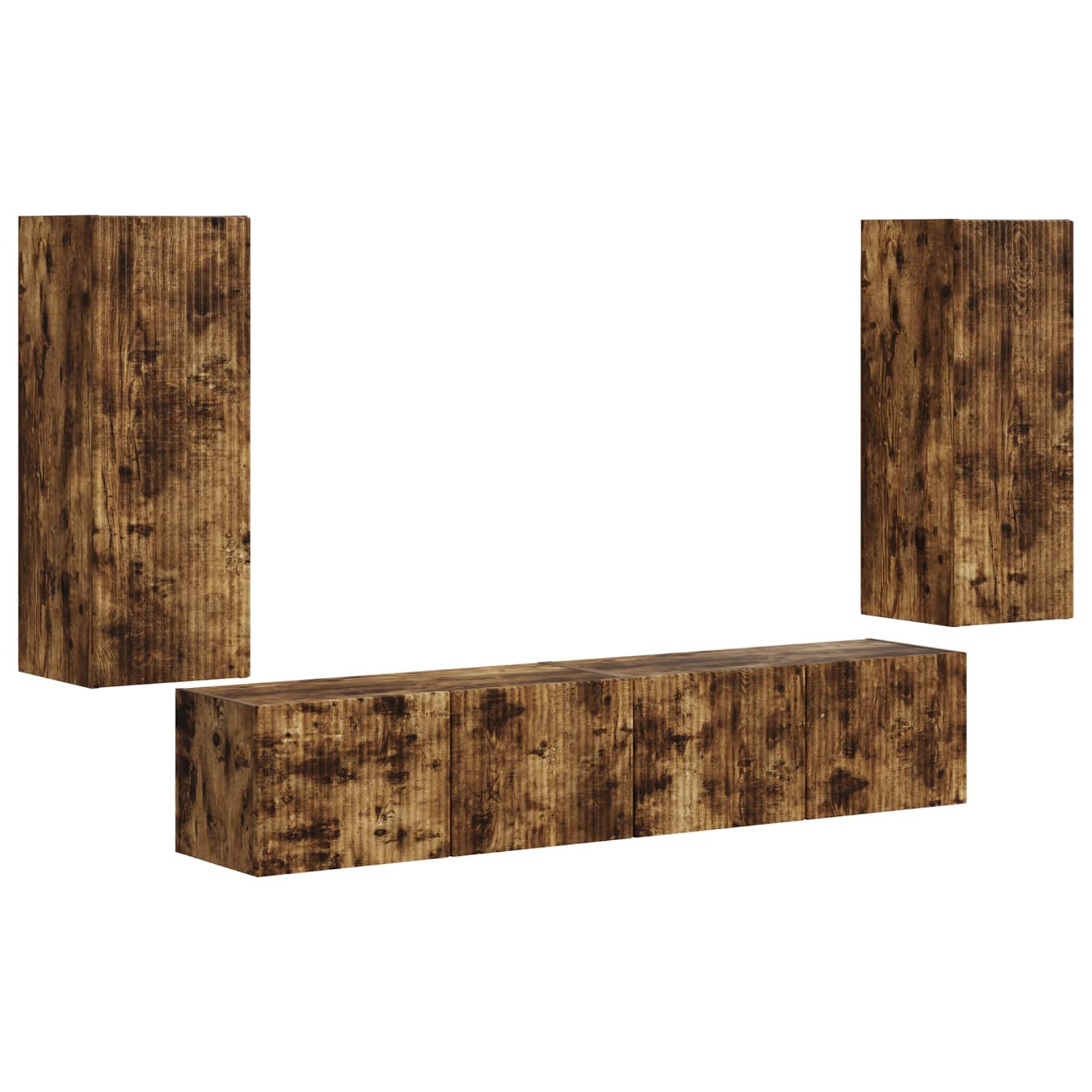 78,5 X 30 X 29,5 Cm Gerookt eiken