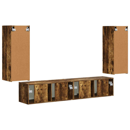 78,5 X 30 X 29,5 Cm Gerookt eiken