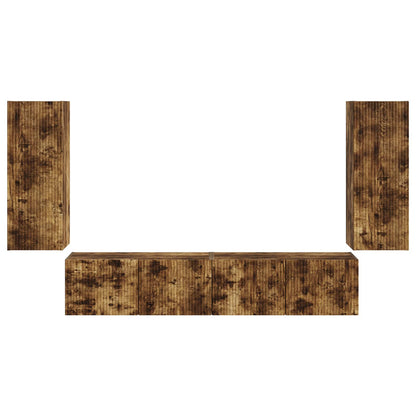 78,5 X 30 X 29,5 Cm Gerookt eiken