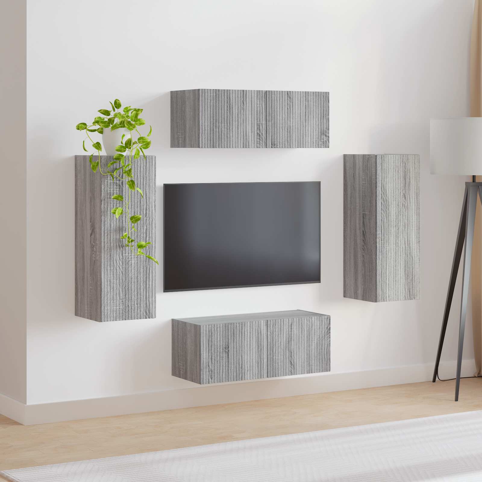 78,5 X 30 X 29,5 Cm Grijs sonoma
